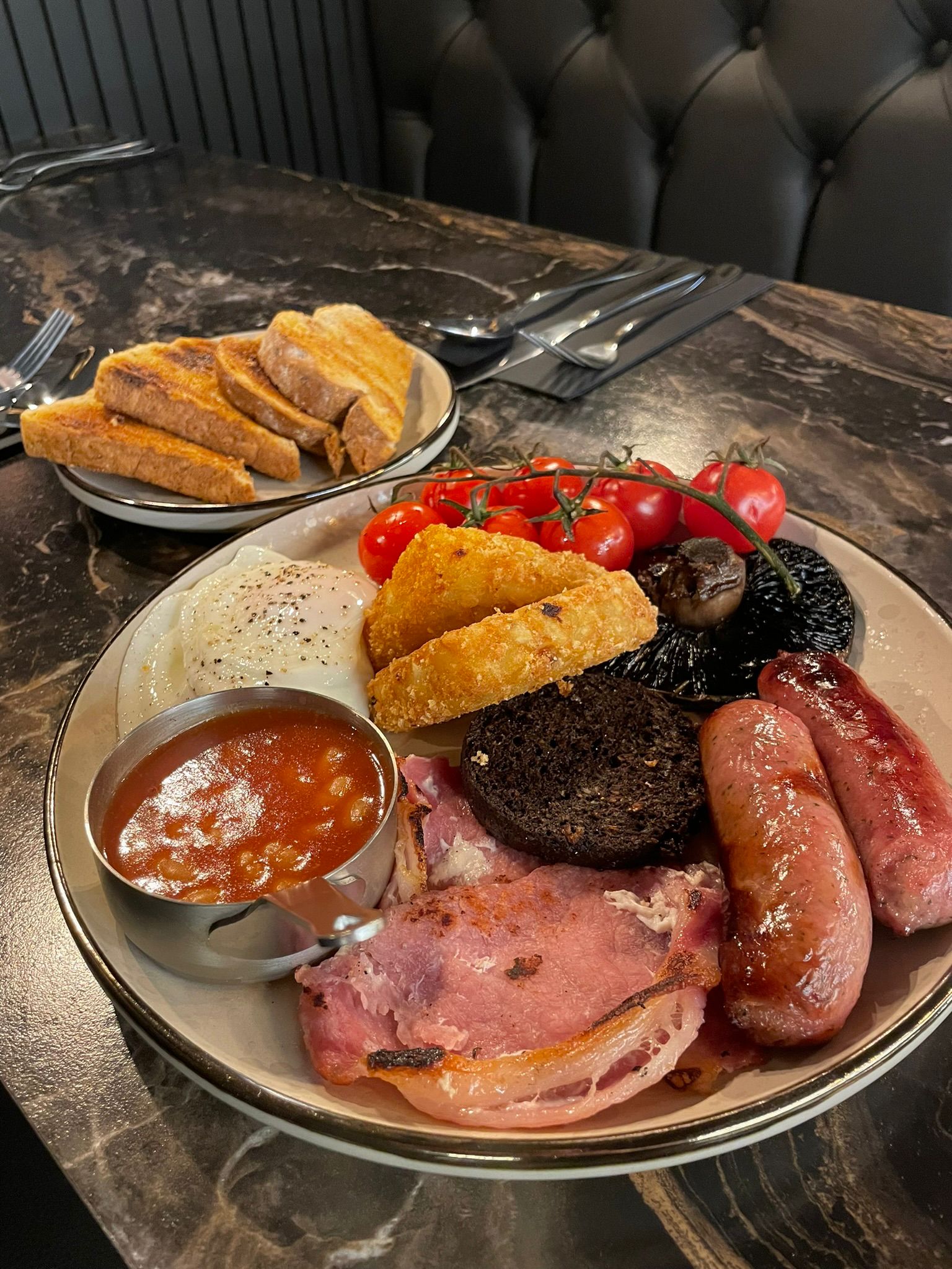 Steak platter at Blind Cow Oxton