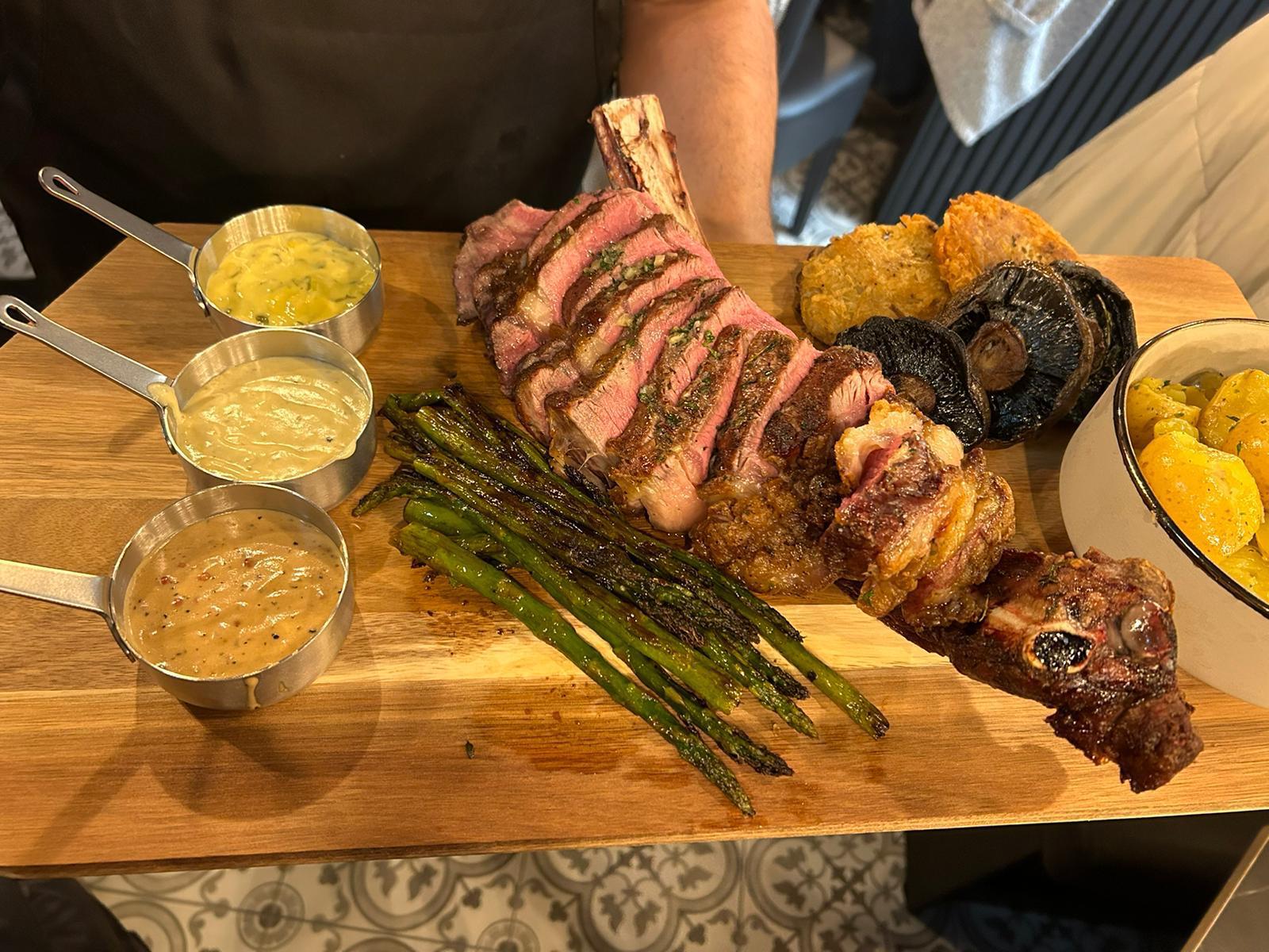 Freshly prepared dish at Blind Cow Oxton